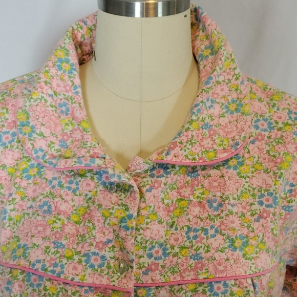 Radlee vintage floral flannel nightgown, 44 - Picture 2 of 8
